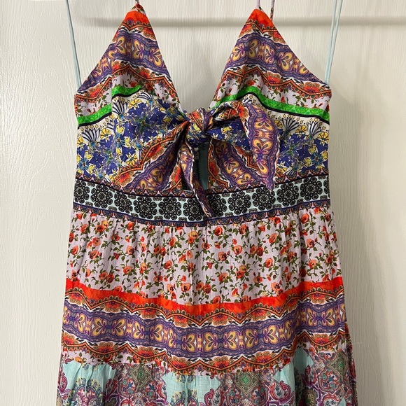 Alice + Olivia Minka Floral Tassel-Fringe Maxi Dress - Picture 10 of 17